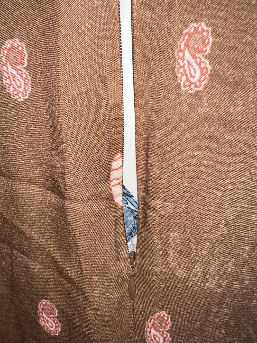 O'Neill Patchwork Floral Maxi Dress in Teal, Navy & Brown - Picture 11 of 12